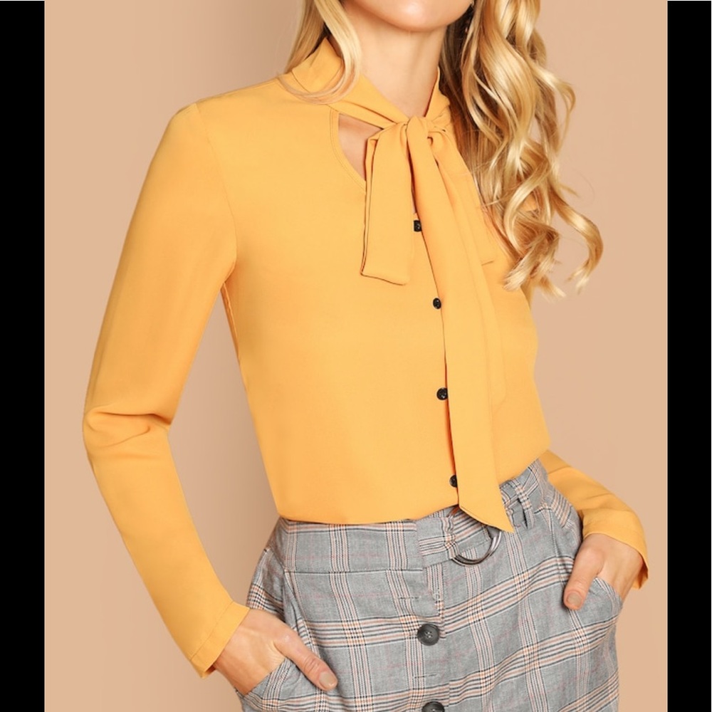 Mustard blouse